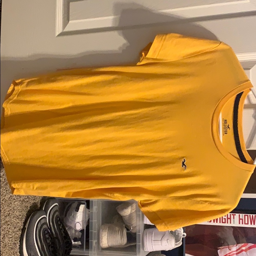 Bright Yellow Hollister Shirt